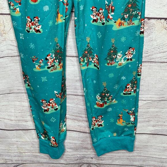 Disney Parks Mickey Mouse Christmas Winter Pajama Lounge Zip Union Suit Size 7/8 - Picture 6 of 12